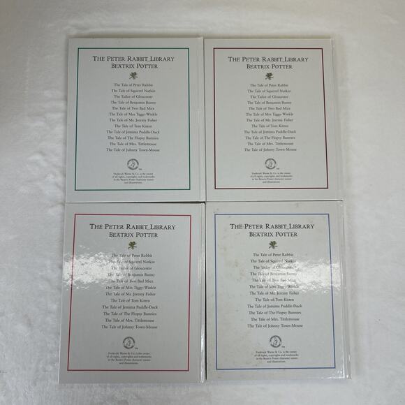 Peter Rabbit Library: 12 Book Box Set by Beatrix Potter 1997 GUC Bnfts Charity - Picture 7 of 12